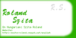 roland szita business card